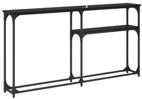 Konzolasztal Musta tammi 145x22.5x75cm Faanyag