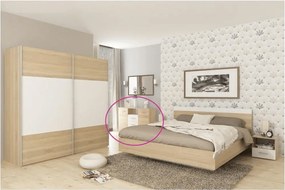 Komód, tölgy sonoma/fehér, GABRIELA