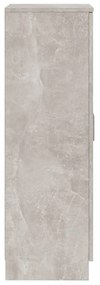 betonszürke szerelt fa cipőszekrény 55 x 35 x 108 cm