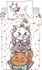 Disney Marie Friends gyerek, ovis ágyneműhuzat 100×135 cm, 40×60 cm