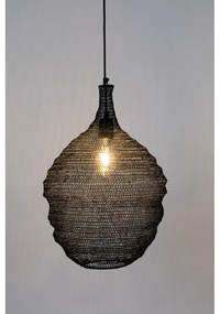 Lena fekete függőlámpa, ø 37 cm - White Label