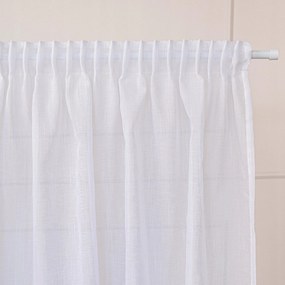 Nala Szalagra kész függöny, szélesség 140cm x magasság 250cm, fehér szín