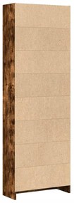 füstös tölgy színű szerelt fa könyvszekrény 60 x 24 x 176 cm