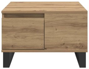 Dohányzóasztal fiókkal kézműves tölgy 55 x 55 x 36.5 cm Faanyag