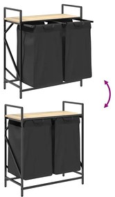 sonoma tölgy mosodai kosár 2 rekeszes polccal