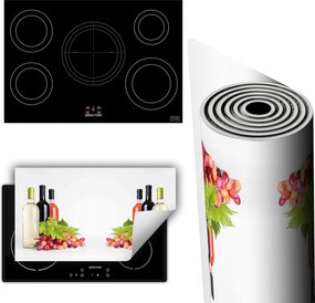 Vinil Tűzhelyvédő Szőnyeg Asztallap 90x52 fehér bordó