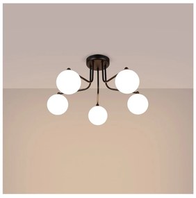 Fekete-fehér mennyezeti lámpa Beam – Sollux