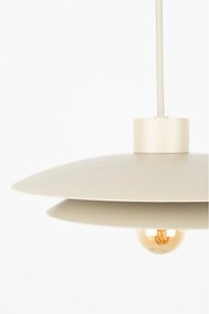 Bézs fém függőlámpa ø 26,5 cm Wubbo – White Label