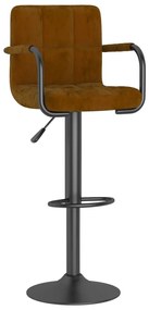 barna bársony bárszék