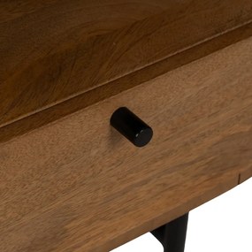 Natúr színű mangófa éjjeliszekrény Mahón – Ixia