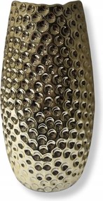 Kerámia váza arany 20,5x8cm