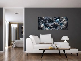 Kép – Sárkány a füstben (120x50 cm)
