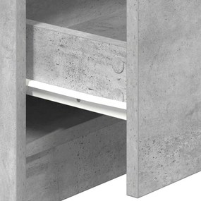 2 db betonszürke éjjeliszekrény 2 fiókkal 40x36x50 cm