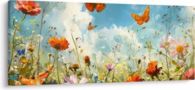 Kép - Pillangók a nyári réten (120x50 cm)