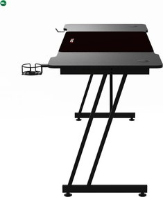NERO karbon gamer asztal 140 × 60 cm