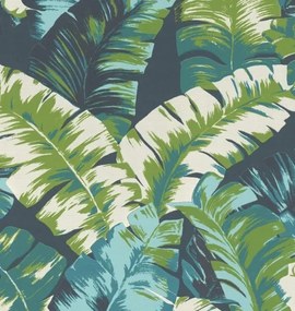 Tapéta levelek türkiz Rasch 535655