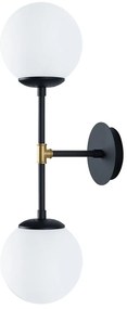 Kruva fekete fali lámpa, hosszúság 58 cm - Squid Lighting