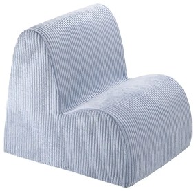 Kék kordbársony gyerek fotel Cloud – Wigiwama