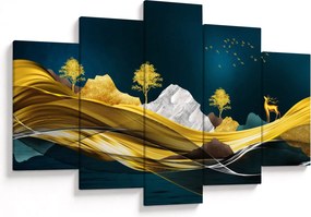Kép - Szarvas a tájban (150x105 cm)