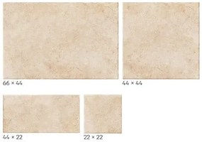 Padló Realonda Modular Borgogna beige 44x66, 44x44, 22x22, 22x44 cm matt MBORGBE