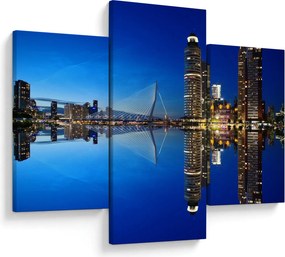 Kép - éjszaka Rotterdam (90x60 cm)