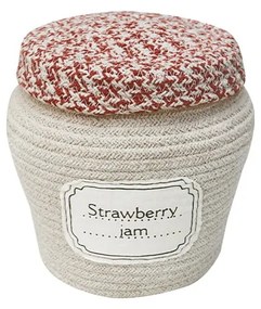 Krémszínű textil játéktároló kosár ø 20x23 cm Jam Jar – Lorena Canals