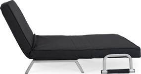 Kétszemélyes dönthető fotel fekete színben BART 2