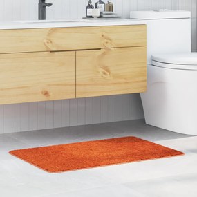 Fürdőszobai Szőnyeg Négyszögletes Narancs 60x90 cm Poliészter Csúszásmentes