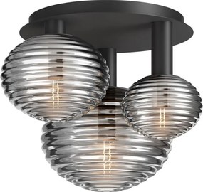 MAYTONI MOD268CL-03B REELS Modern Mennyezeti Lámpa Fekete, Füstös E14 IP20