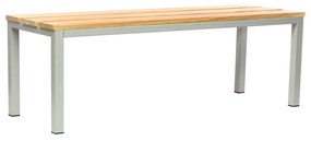 Öltöző pad 150 x 35 x 45 cm, szürke - RAL 7035