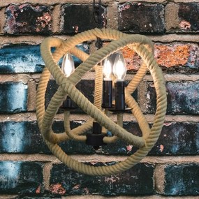 LED Csillár láncon ROPE GLOBO 3xE14/4,3W/230V