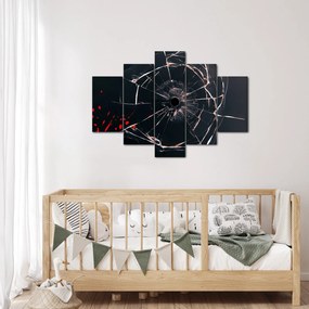 Absztrakt kép - törött üveg (150x105 cm)