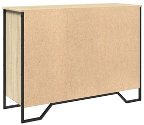 sonoma tölgy színű szerelt fa tálalóasztal 101 x 35,5 x 74,5 cm