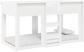 vidaXL Szükidő ágy Fehér 75 x 190 cm Faanyag