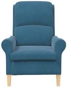 Kék Karosszék Kék Szövet, Fa Szabványos Ergonomikus