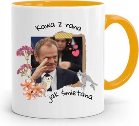 Bögre Sárga Donald Tusk Po Platform Ajándék