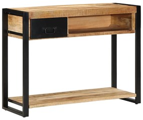 tömör nyersfa mangófa tálalóasztal 100 x 35 x 75 cm