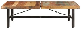 Tömör újrahasznosított fa dohányzóasztal 142 x 90 x 42 cm