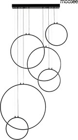 KING HOME MSE010100371 CIRCULO Modern Led Függesztett Lámpa Fekete LED IP20