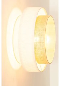 Mennyezeti lámpa BOHO 1xE27/60W/230V, átmérő 40 cm, fehér/juta