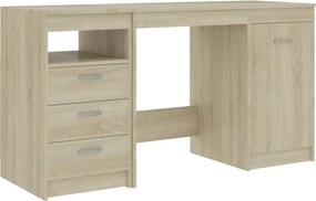 vidaXL sonoma tölgy színű szerelt fa íróasztal 140 x 50 x 76 cm