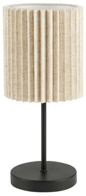 Brilagi - NORDIC WAVE asztali lámpa 1xE27/15W/230V lenvászon/fekete