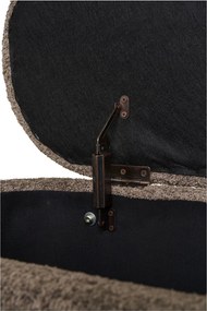 Ülőpad tárolóval, barna/natúr, elegáns dizájn