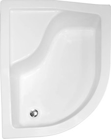 Besco Maxi félkör alakú zuhanytálca 120x85 cm fehér #BAM-120-NP