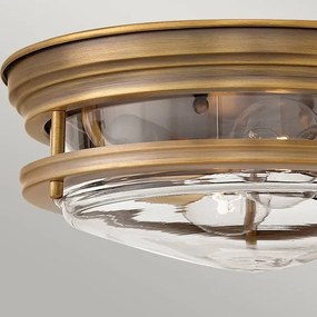Quintiesse QN-HADRIAN-FS-BR-CLEAR - Kültéri állólámpa HADRIAN 2xE27/40W/230V IP44 bronz