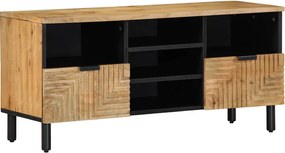 vidaXL barna tömör mangófa TV-szekrény 100 x 33 x 46 cm