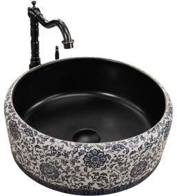 Pultos mosdókagyló REA Florisa Black Matt