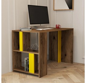 PC asztal Limba (dió + sárga). 1088800