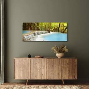 uay Mae Kamin vízesés képe erdőben (120x50 cm)