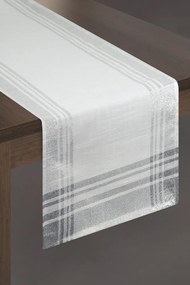 Asztali futó krém/ezüst 40x180